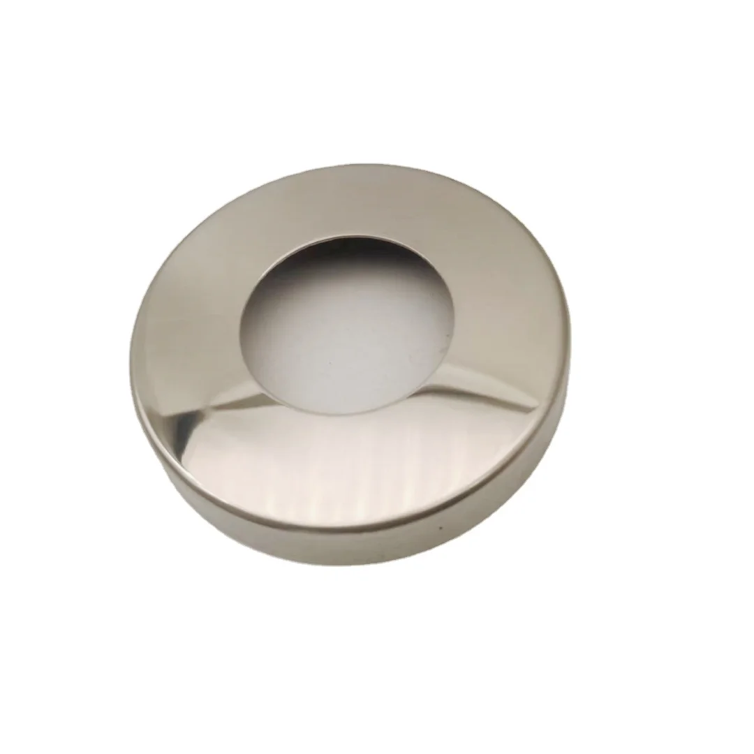 Factory Directly Stainless Steel 316 domed Round Flange Cover for 50.8mm Fencing Balustrade Stair Post Mirror Finished