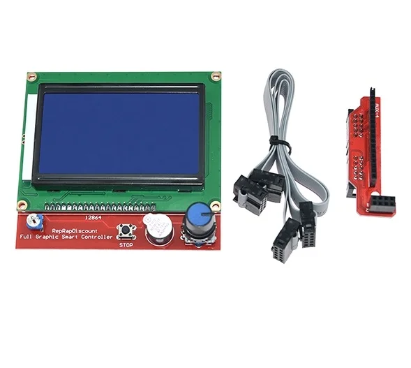 Горячая Распродажа Reprap Ramps 1 4 LCD 12864 панель управления ЖК-модулем смарт-контроллер