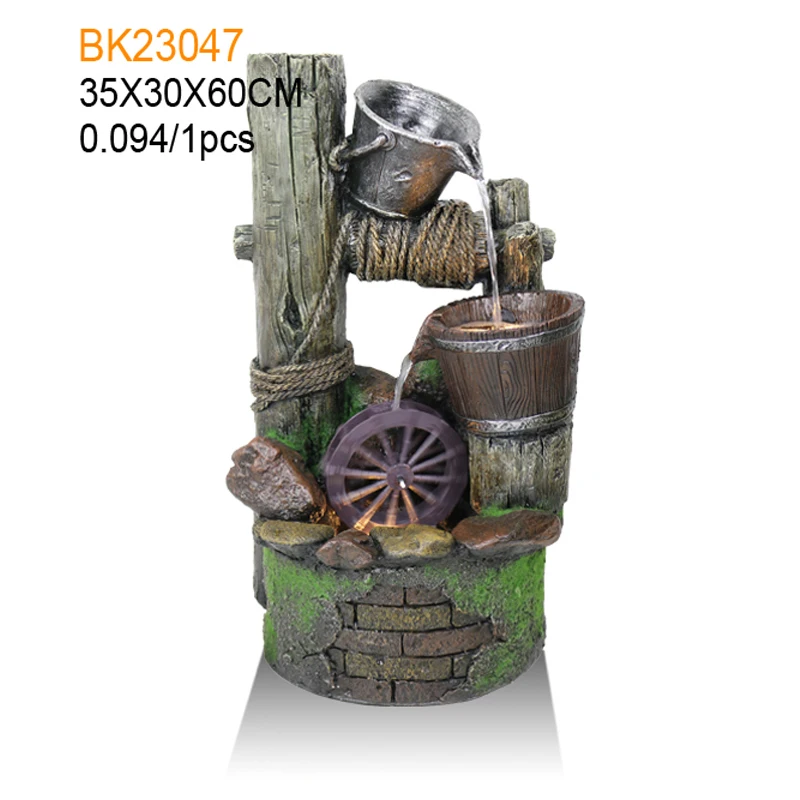 2019 New design resin outdoor water features fountain for wholesale