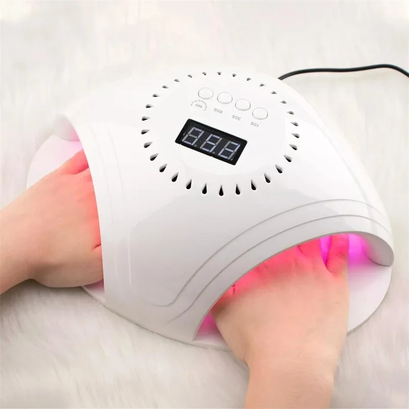 Heat Dissipation Professional 2 in 1 LED UV Dryer RED Light Two Handed Gel Cure Nail Lamp Machine