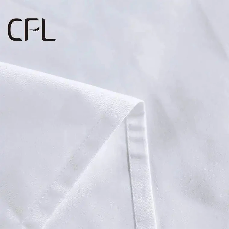 CFL factory professional customized good quality 100% cotton 4 pcs bed sheet hotel bedding set for king queen bed
