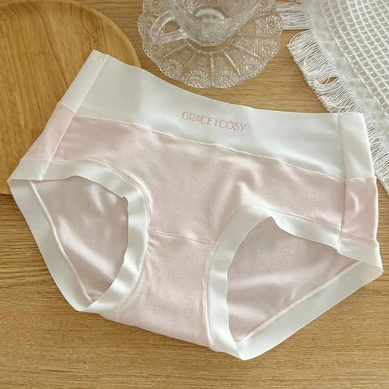 Cheap Seamless Underpants Simple Breathable Crotch Underwear Cotton Mid Waist Japanese Women Panties women underwear cheap