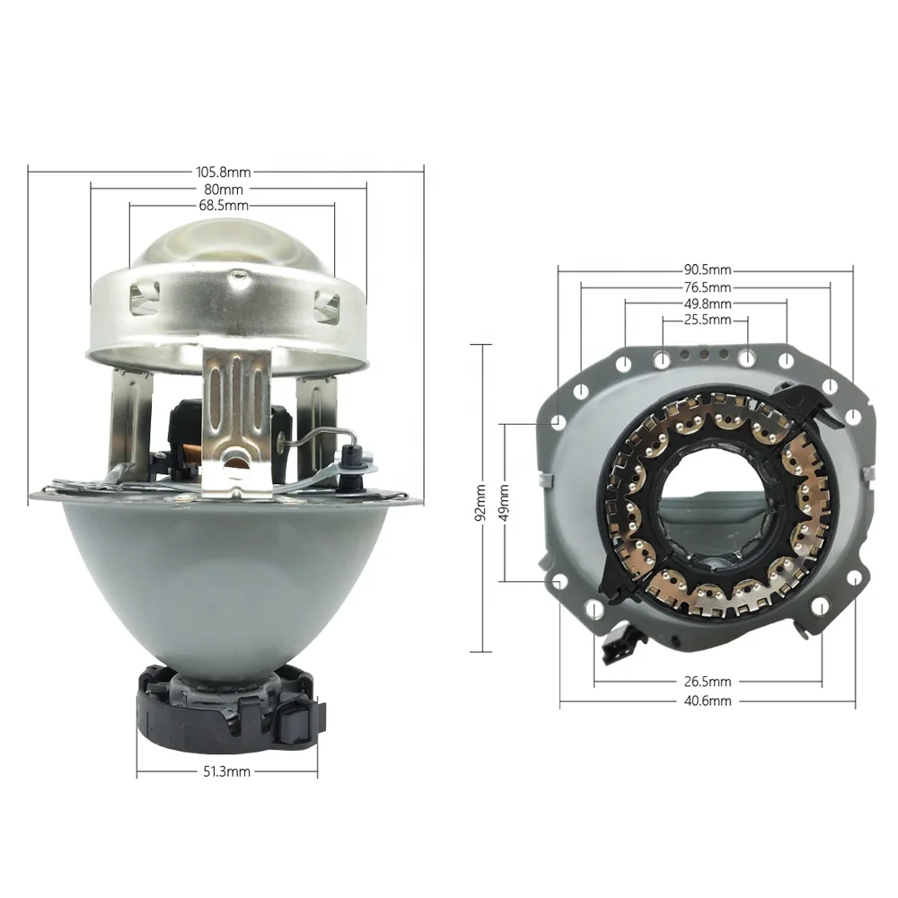 Автомобильные фары TAOCHIS, 3,0 дюйма, ксеноновые линзы для фар головного света HELLA H4, линзы для фар дальнего и ближнего света, модифицированные лампы D2S D3S