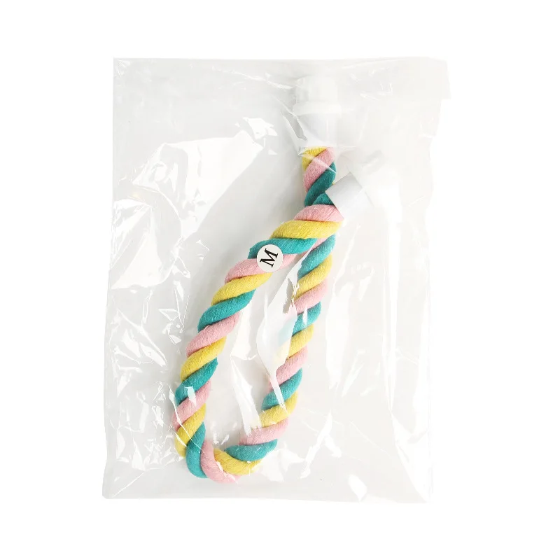 Factory Direct Funny Bird Cage U-Shaped Standing Pole PC Material Parrot Climbing Cotton Rope Toy Interactive Pet Movement Toy