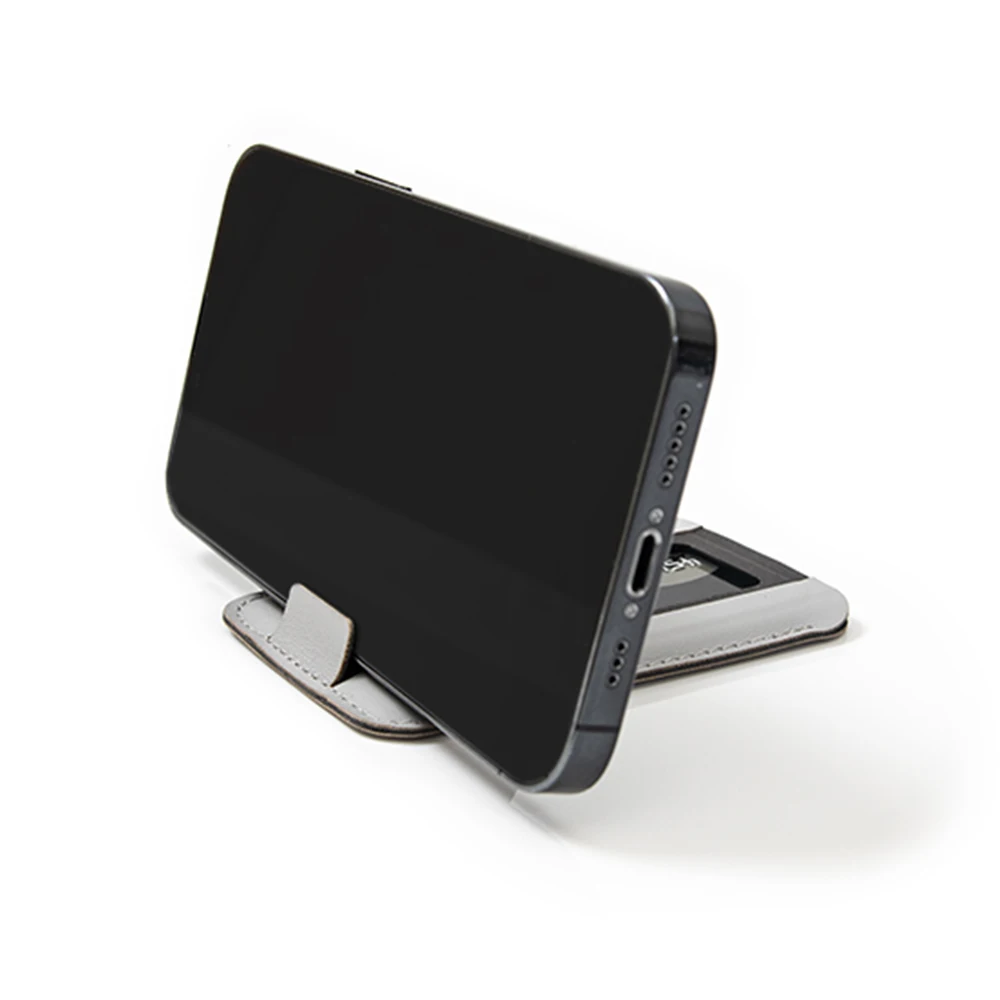 New Releases 2022 Smartphone Portable Leather Mobile Phone Stand Magnetic PU Leather Card Foldable Phone Bracket Holder