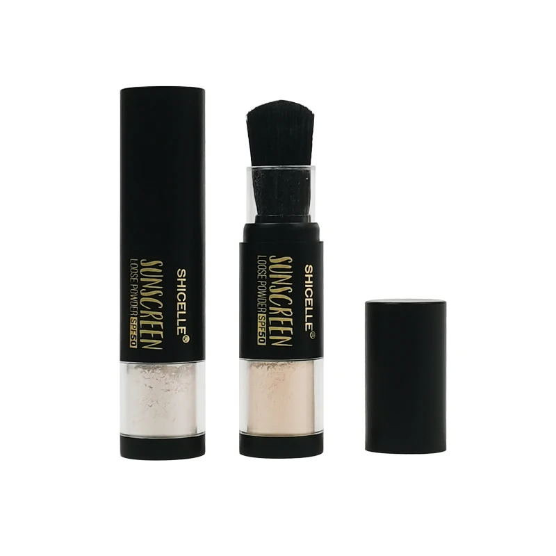 SHICELLE Mineral Sunscreen Powder, Refillable Broad-Spectrum SPF 30, Safe for Sensitive Skin, UVA UVB Face Protection Natural