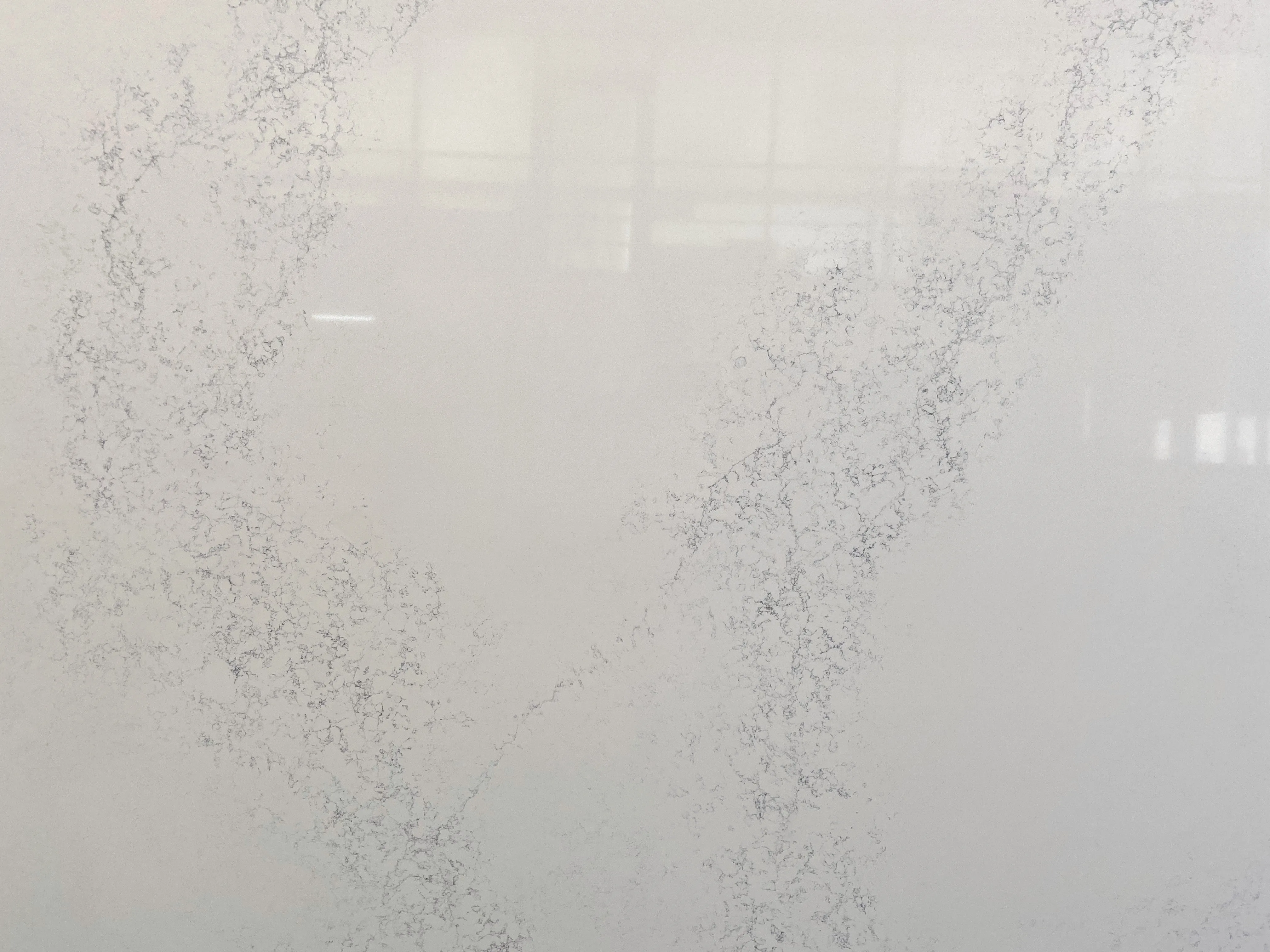 Marble Style Quartz Artificial Stone White Calacatta Quartz Slab  Artificial Quartz Stone Slab Big Size Floor Tile