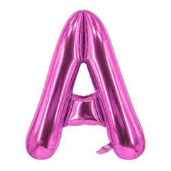 Party Supplies 16 Inch Pink Foil Alphabet Ballons Printed Happy Birthday Letter Balloons