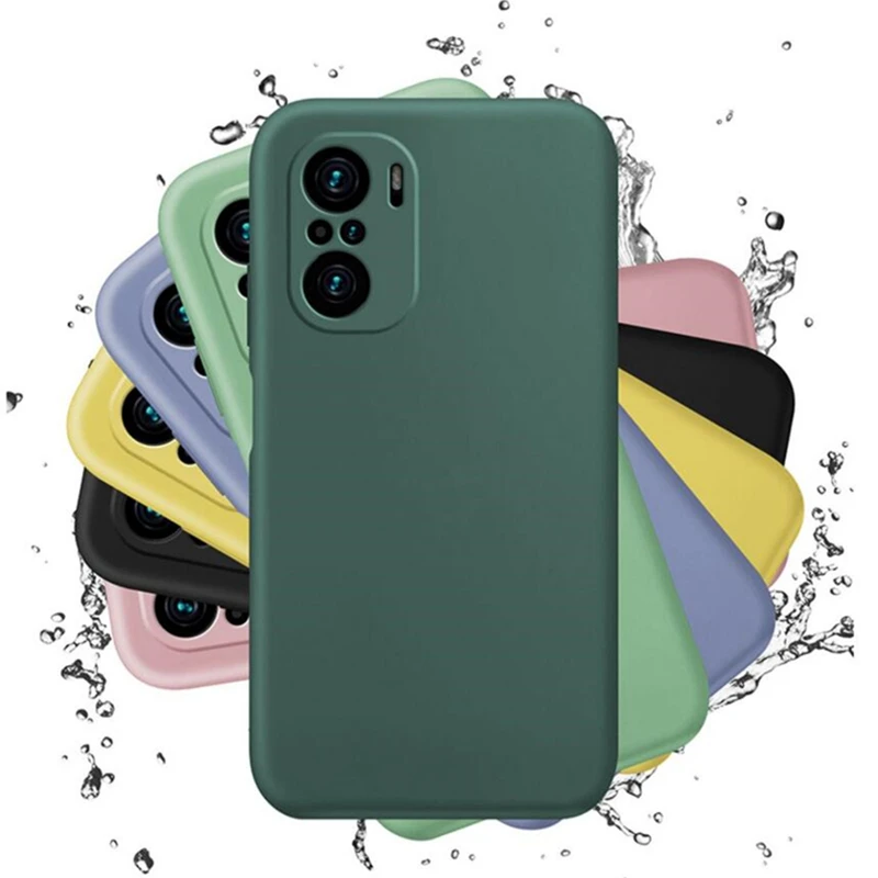 For Xiaomi Redmi Note 13 12 11 10 Pro Max 4G 5G  Full Cover Microfiber Skin Feeling Soft Liquid Silicone Phone Case