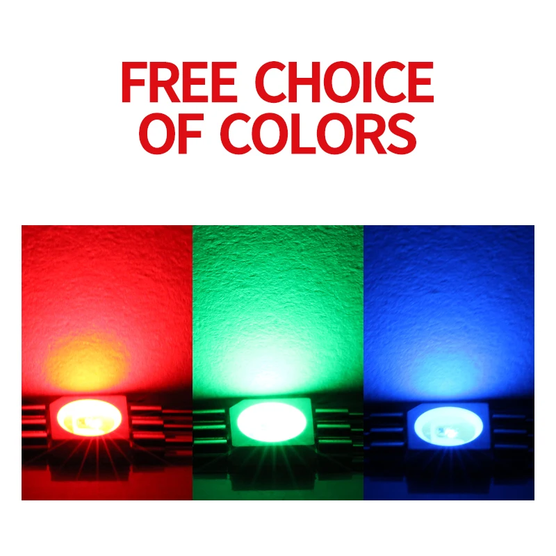 5050 0.2watts SMD LED Epistar 3-chips lighting emitting SMD 5050 600-610nm