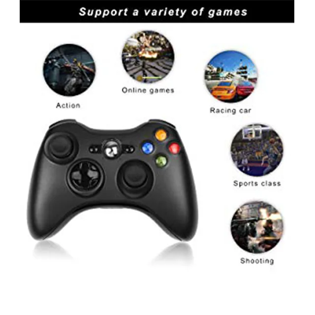 
Drop Ship Wireless Controller For XBOX 360 Console For XBOX360 Gaming Gamepad Fit For PC Computer Controle 