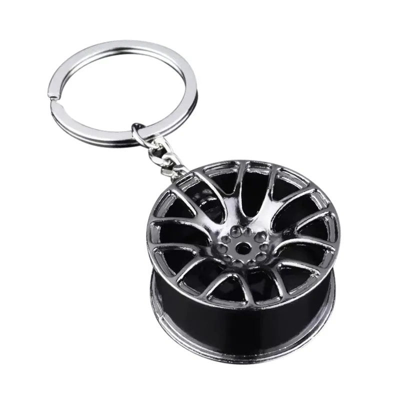 Creative Gift car modification wheel hub advertising metal waist hanging key chain pendant