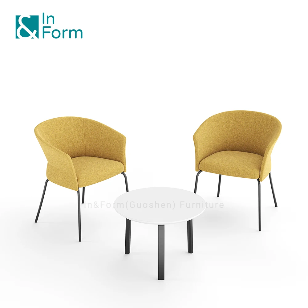 Минималистское кресло в нордическом стиле тканевое пенопластовое коммерческое место для переговоров и приемной стулья отдыха