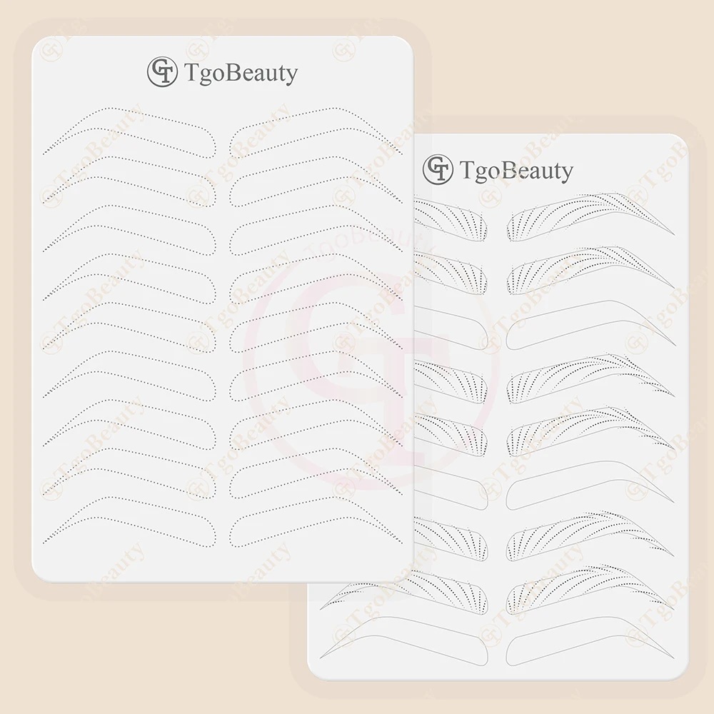 TgoBeauty силиконовые лаки для волос практики кожи белые брови татуажа бровей латексные микроблейдные листы татуировок