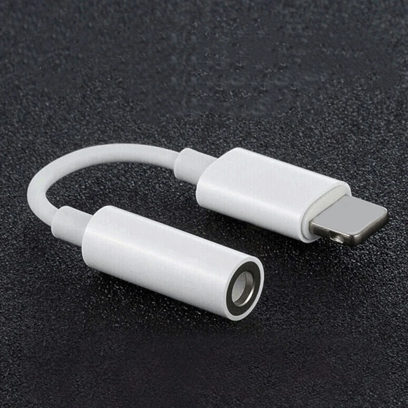  Адаптер для наушников iPhone Lightning на 3 5 мм IOS адаптер 7 6 8 11 12