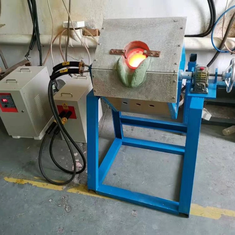 Induction gold melting furnace for melting steel stainless steel steel scrap iron scrap copper brass gold silver  fast speed