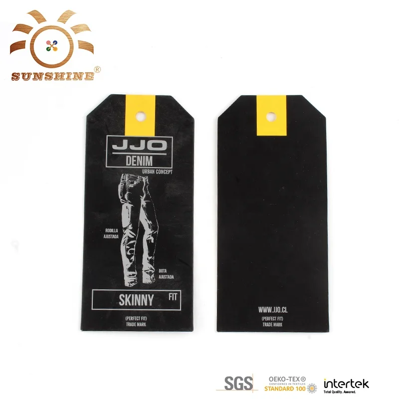 Factory Direct Supply Good Price Cardstock China Hang Tag Jeans