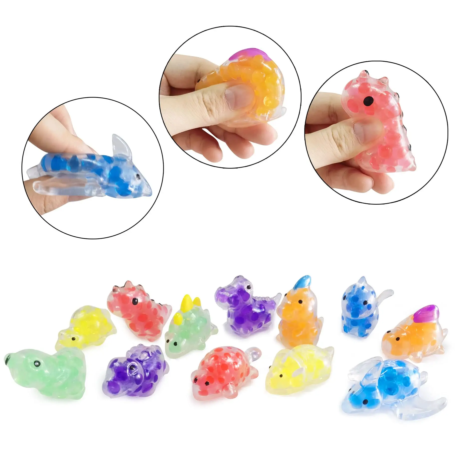 Eco-friendly Soft Anti-Stress Mini Animal Squishy Toy 3D Animals Cat Toys Lazy Mochi Stretchy Squishy Toys