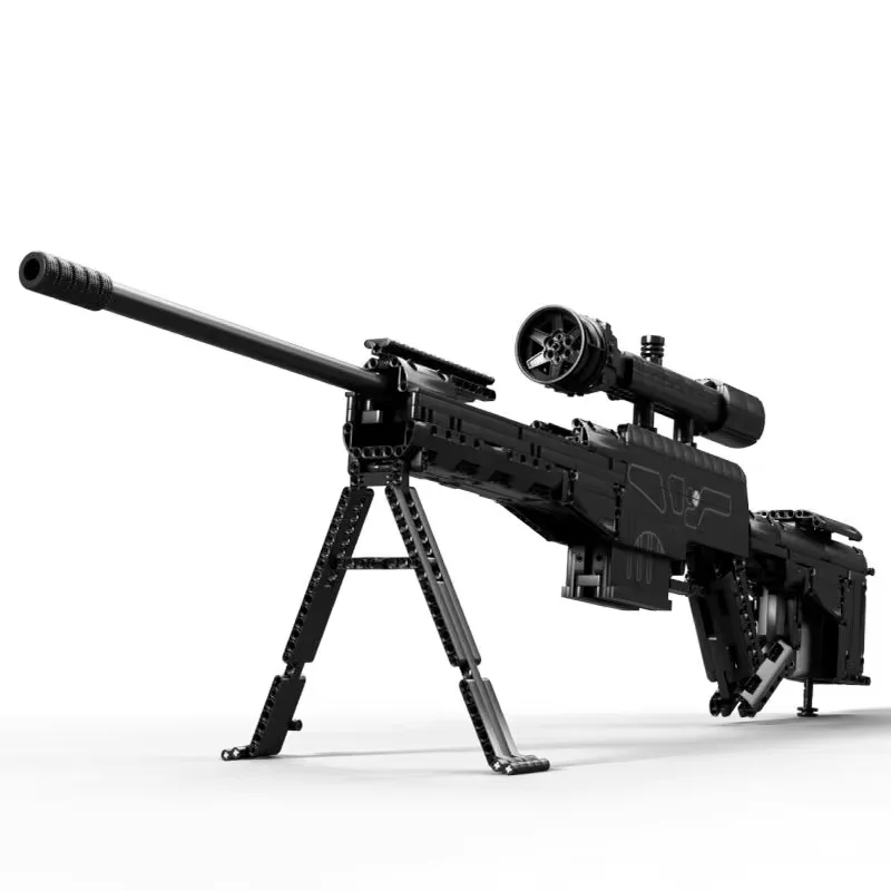 Building Block Sets LV4 Sniper Rifle Toy Theme Assembled Features Shooting Game Bricks for Boy Kid