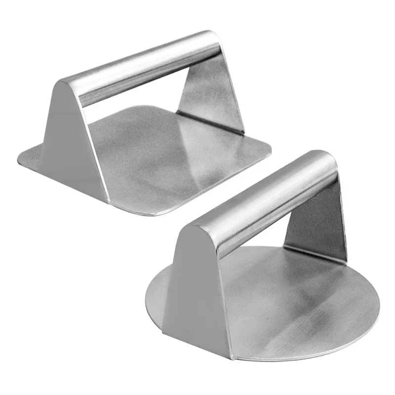Grill Press Perfect for Flat Top Griddle Grill Cooking 5.5 Inch Square Burger Smasher Stainless Steel Burger Press