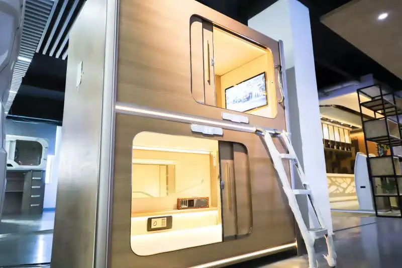 Chinese Factory Supply Space Saving Fireproof Capsule Hotel Sleeping Pods