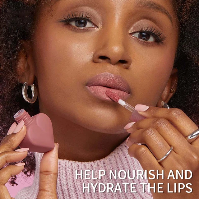 wholesale vegan custom private label vendor cute matte liquid lip gloss kaja beauty heart shape lipstick