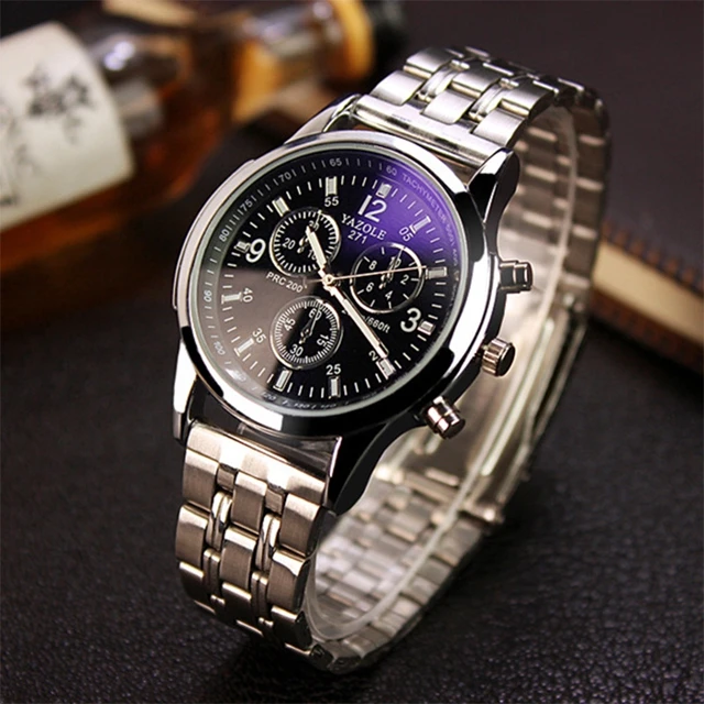 Yazole 271 мужские из нержавеющей стали Reloj модные деловые кварцевые часы по низкой цене