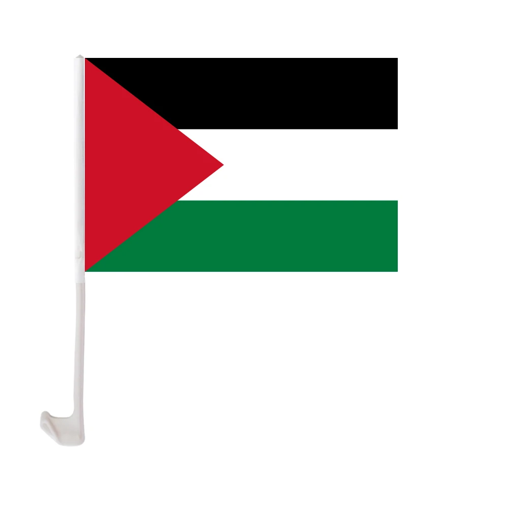 12x18 Inches Polyester Printing Custom Palau Car Window Flag With Holder