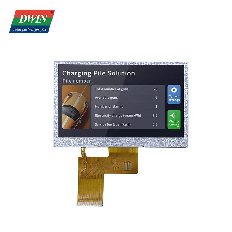 DWIN HOT SALE 1.3/1.54/2/2.1/2.4/2.8/3/3.5/4/4.1/4.3/5/6.8/7/8/9.7/10.1/10.4~21.5 inch  IPS TFT LCD Module touch screen