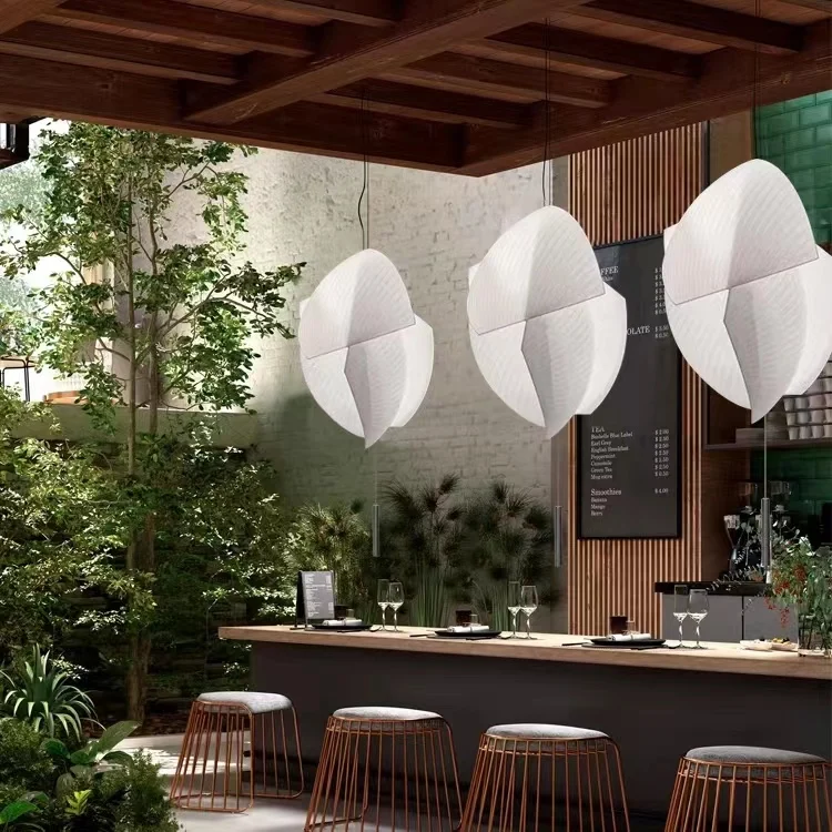 Nordic living room main light simple dining room chandelier designer creative duplex staircase net red bedroom silk light