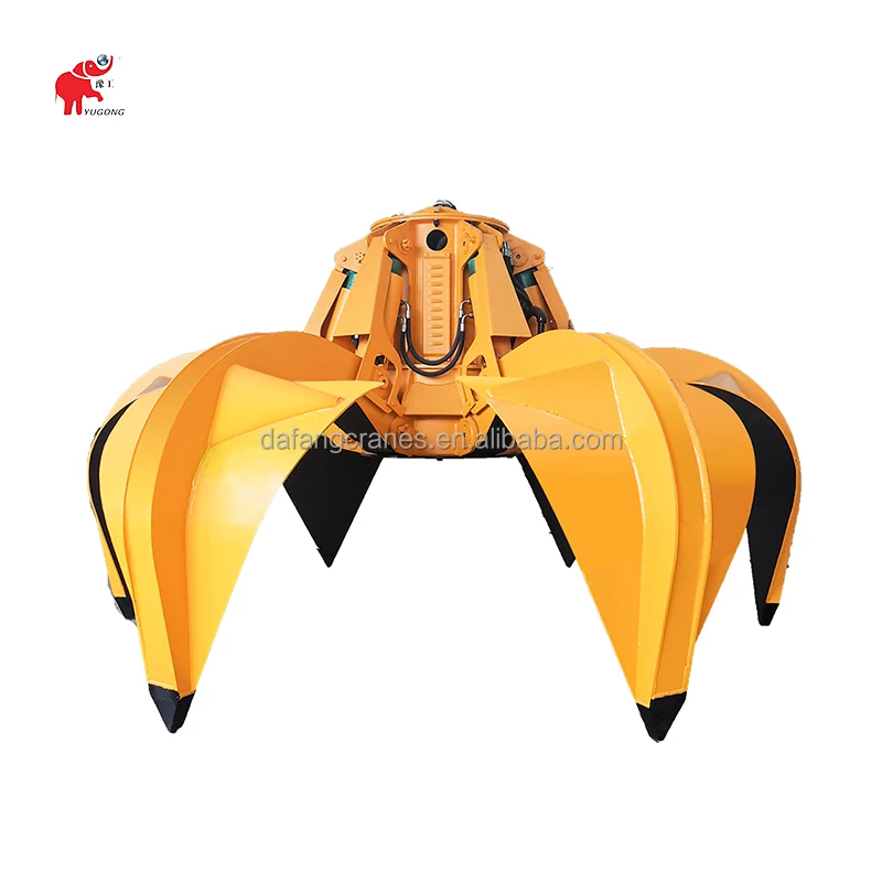 Металлический металлолом апельсиновой корки одинарный двойной четырехканатный захват Электрический гидравлический