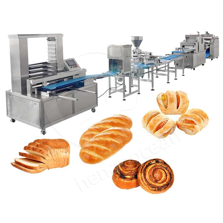 OCEAN Machine a Pain Baguette Fully Automated Stuffed Bread Baking Machine Bread Bun Production Line