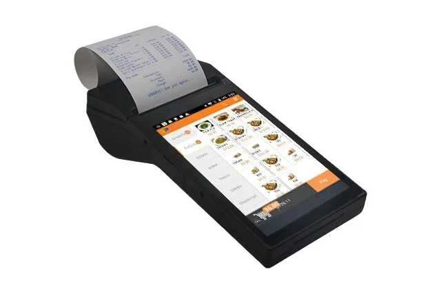 80mm Bulit-in Thermal Receipt &Label Portable POS Terminal   7' IPS Screen With NFC And Scanner Support 4G Android 11