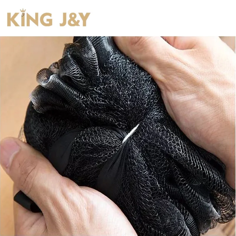 Black Loofah,Plastic Bath Loofah,any Shape Color Bath Sponge