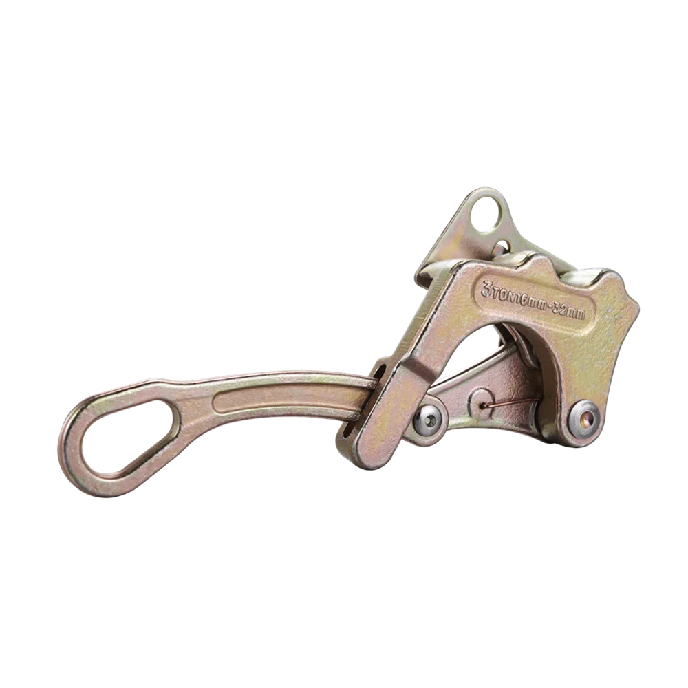 Chinese Manufacturer Forged 3 TON Wire Rope Grip Cable Gripper Hand Puller Come along Clamp tightening wire rope