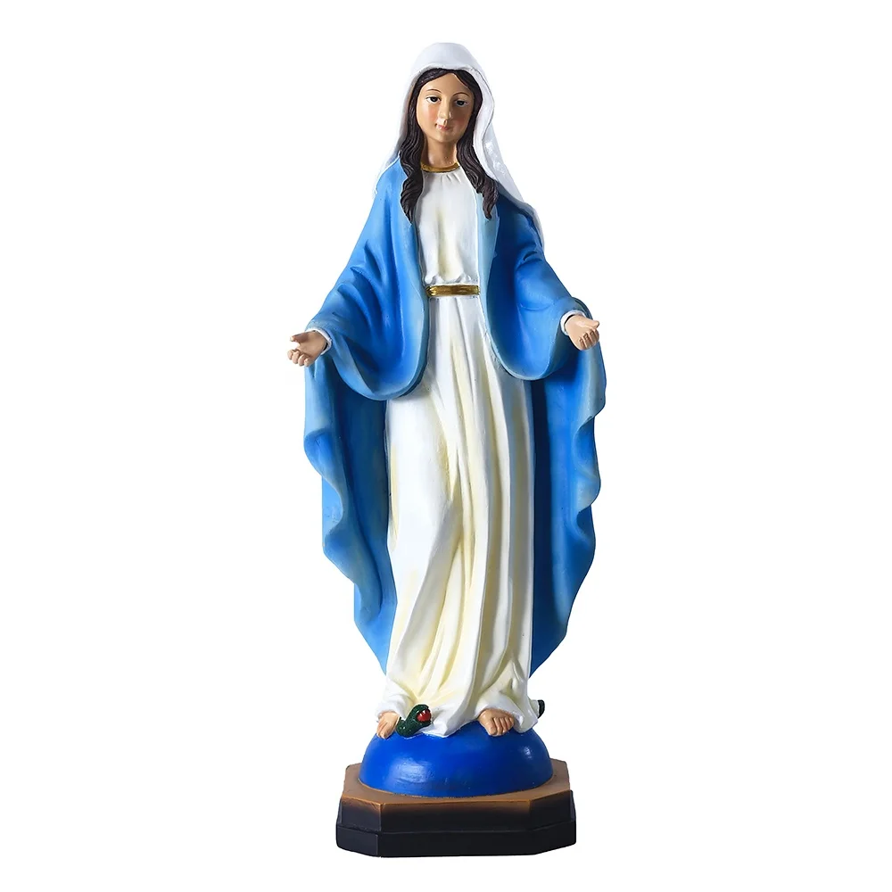 11inch Catholic Our Lady Of Grace Statue Resin Sculpture Decoration Our Lady Of Grace on Base Figurine Religious Gift