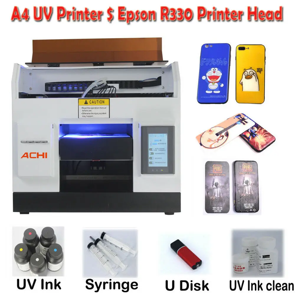 1440Dpi Desktop Uv Printer With Cmyk White Colors
