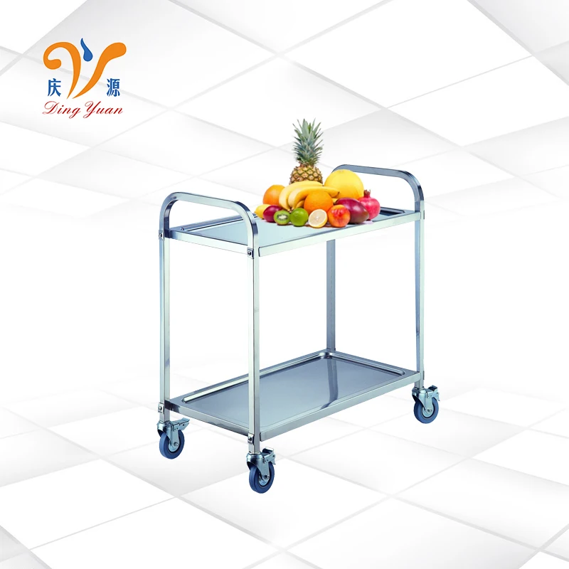 Hotel Buffet Room Equipment 3 Tier Stainless Steel Food Service Trolley Airline Tea Wine Service Cart Designs Prices