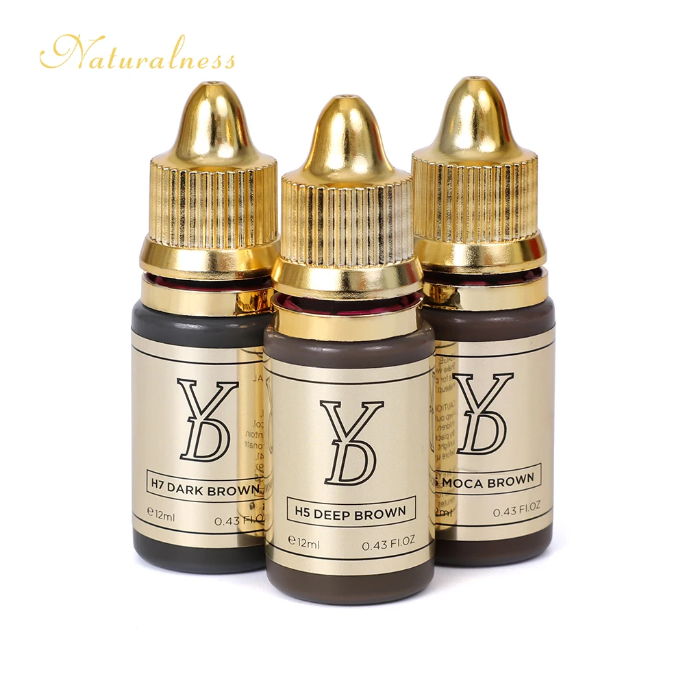 Naturaless12ml YD Superior Microblading Stroke Micropigmentation Permanent Makeup Pigment Ink eyebrow tattoo ink