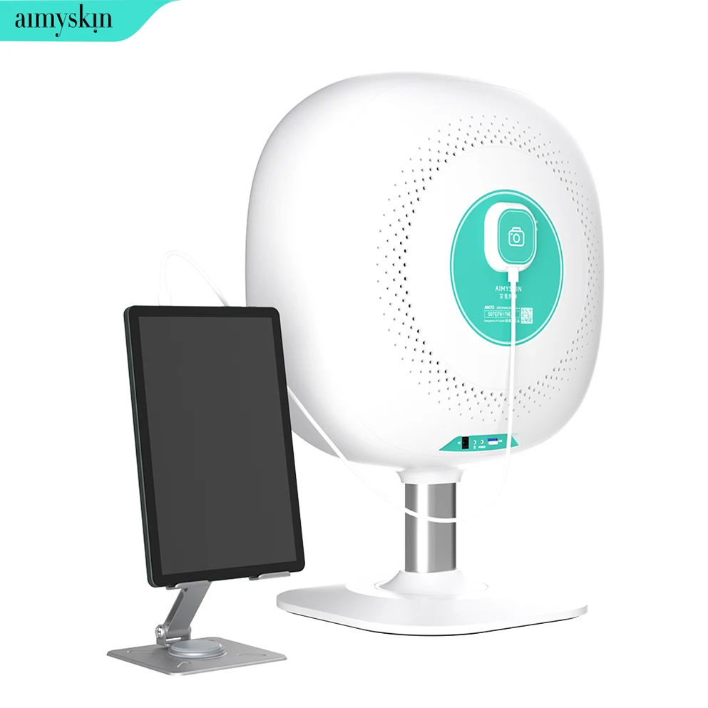 2024 AIMYSKIN 3D Skin Detector 8 Spectrum Digital Deep Facial Moisture Scanner Skin Test Device Skin Analysis Machine
