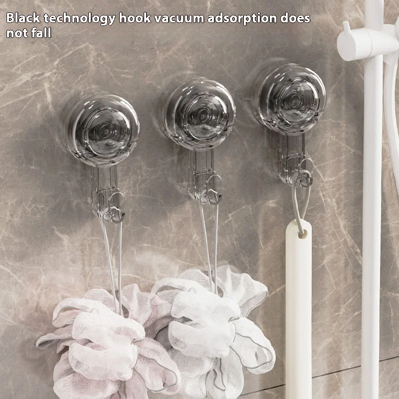 Suction cup with hook vacuum strong load bearing movable traceless swivel wall hook