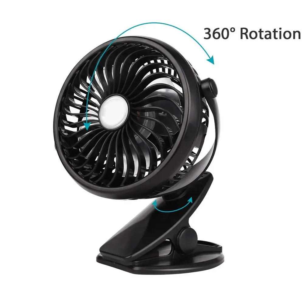 2021 Table Fan Mini Portable Clamp Fans 360 Degree Rotating With Air Cooler Fan