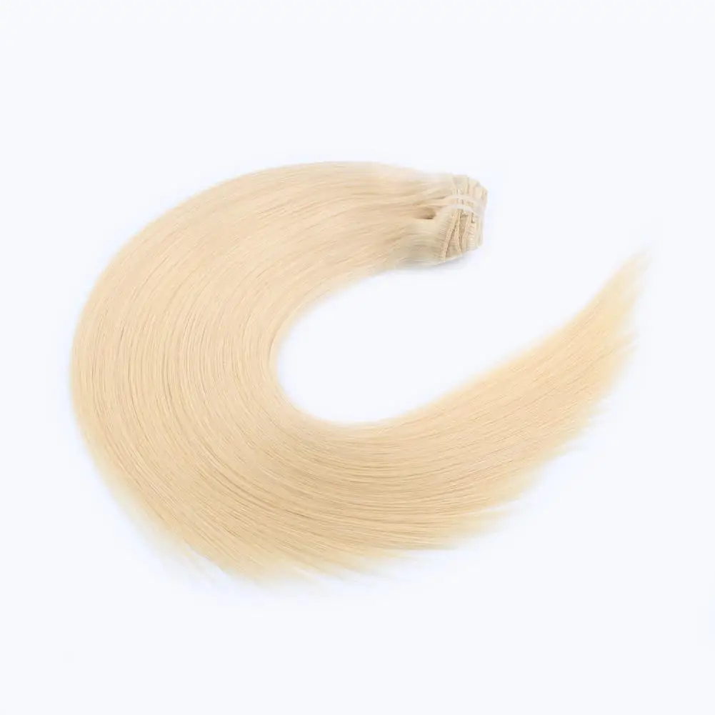 Clip In Extension Indian Silly Straight Clip In Hair Extensions  Human Hair Products Clip-in Hair Extensions double drawn