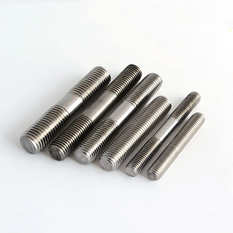 Factory price  ss 304 316 ASTM A193 B8 B8M 660 coarse fine thread double end stud bolts