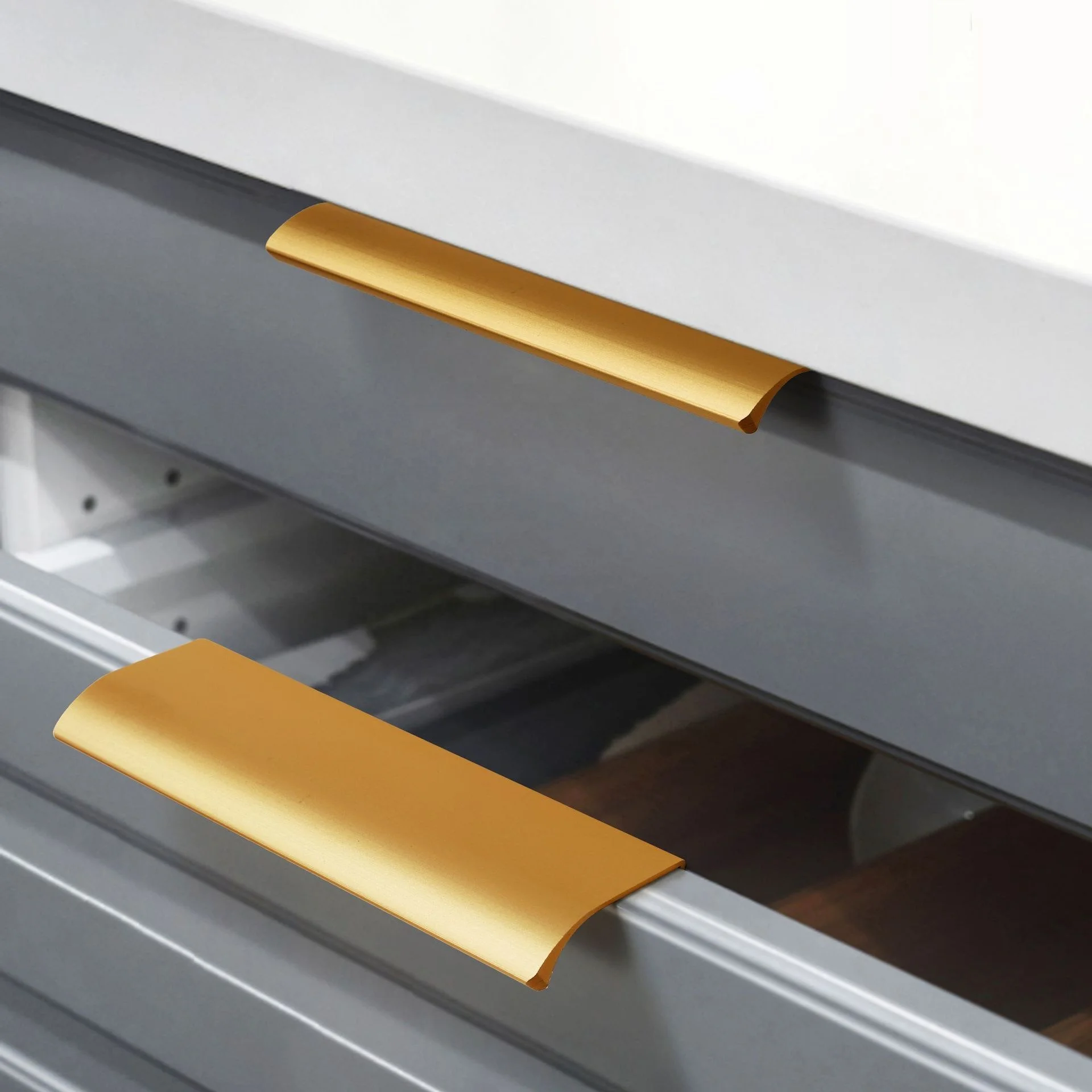 furniture hardware aluminum alloy wood door lock lever handle for interior doors