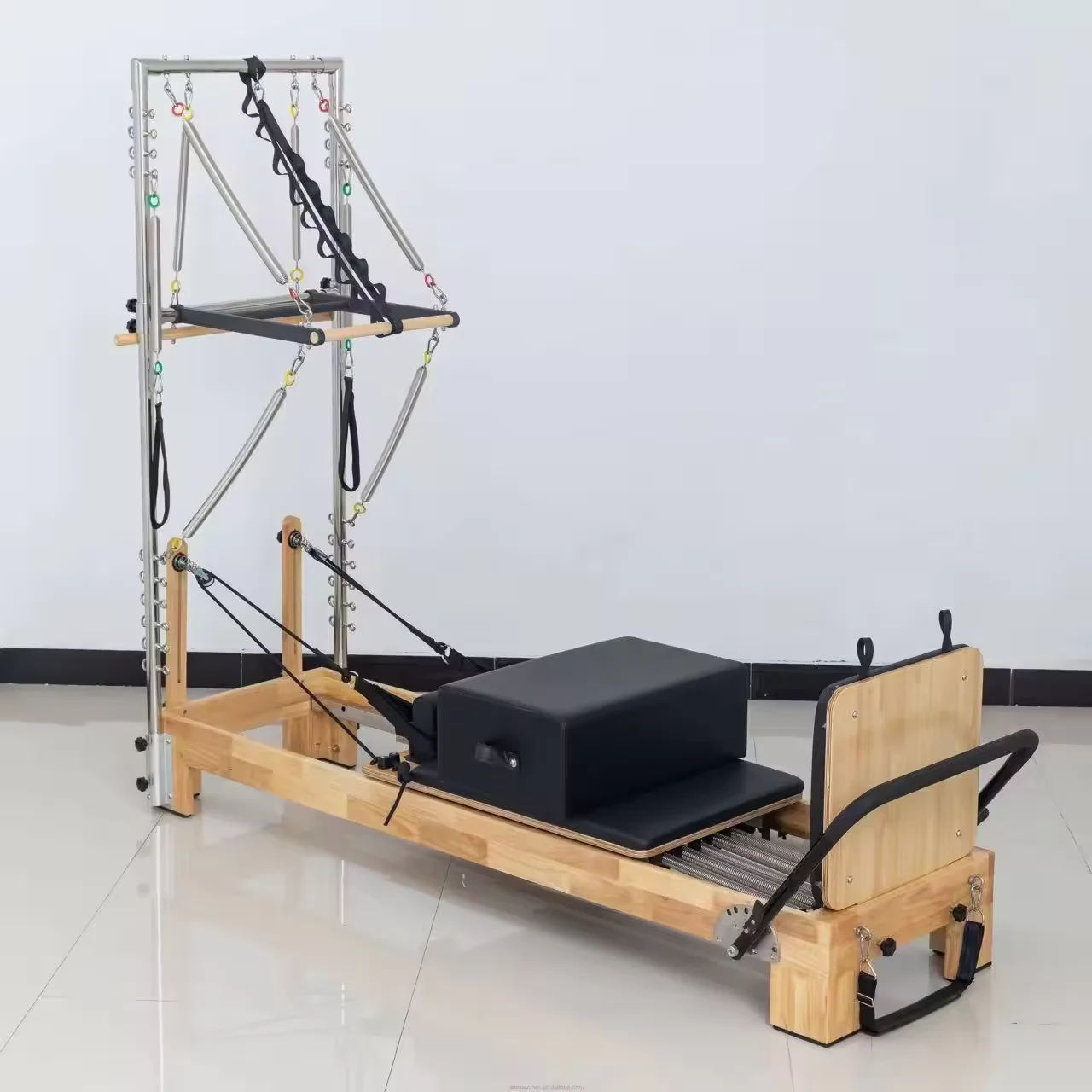 Oak wood pilates Bed reformer half trapeze Pilates reformer