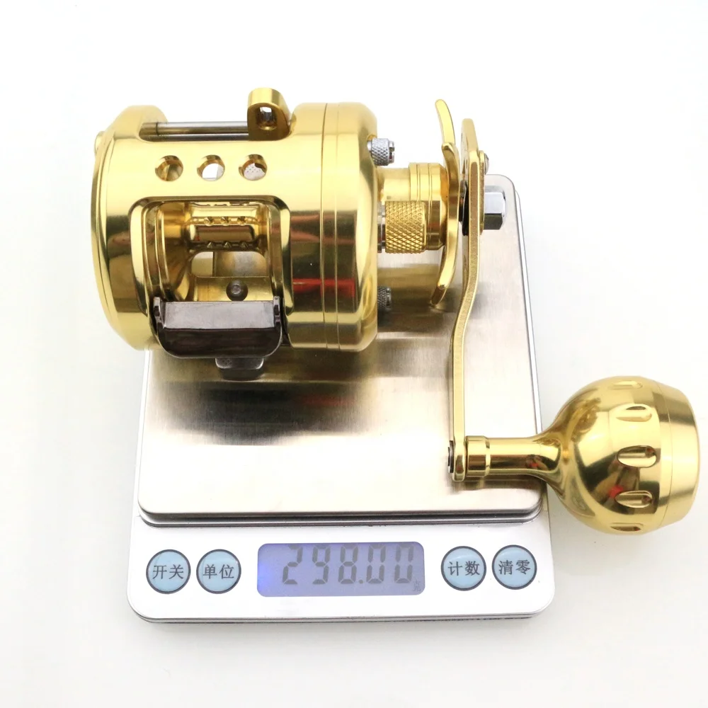 WGS Металлические легкие катушки для медленного заброса приманки 9 шарикоподшипников 5,1: 1 морские катушки для морской приманки для забрасывания морской лодки Троллинговые рыболовные катушки