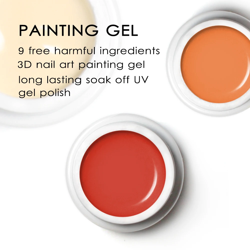 Factory 300 colors drawing carving gel paint nail art for nail salon