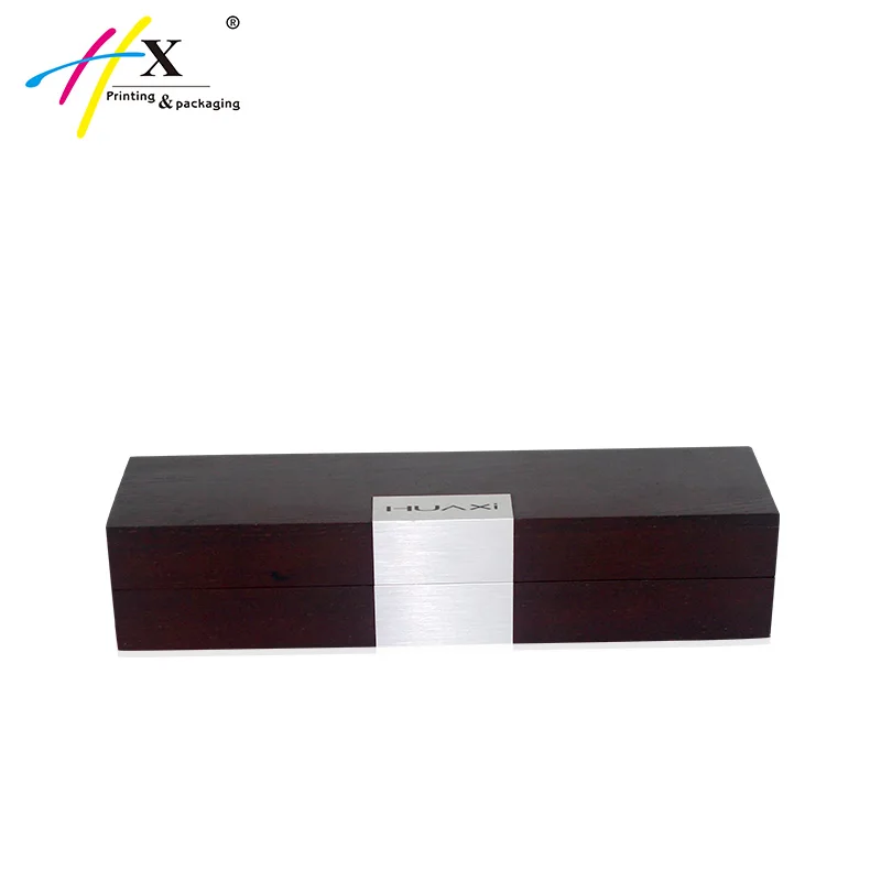 Деревянная коробка длинной формы для упаковки мужских часов
