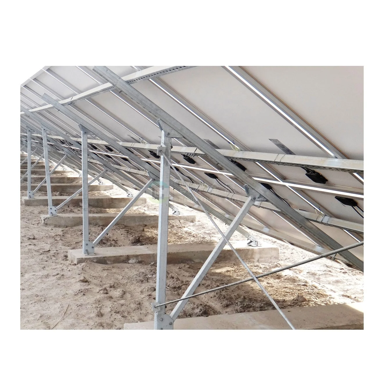 Factory direct Solar Racking Galvanized solar panel Ground/Roof/Carport Mounting rail